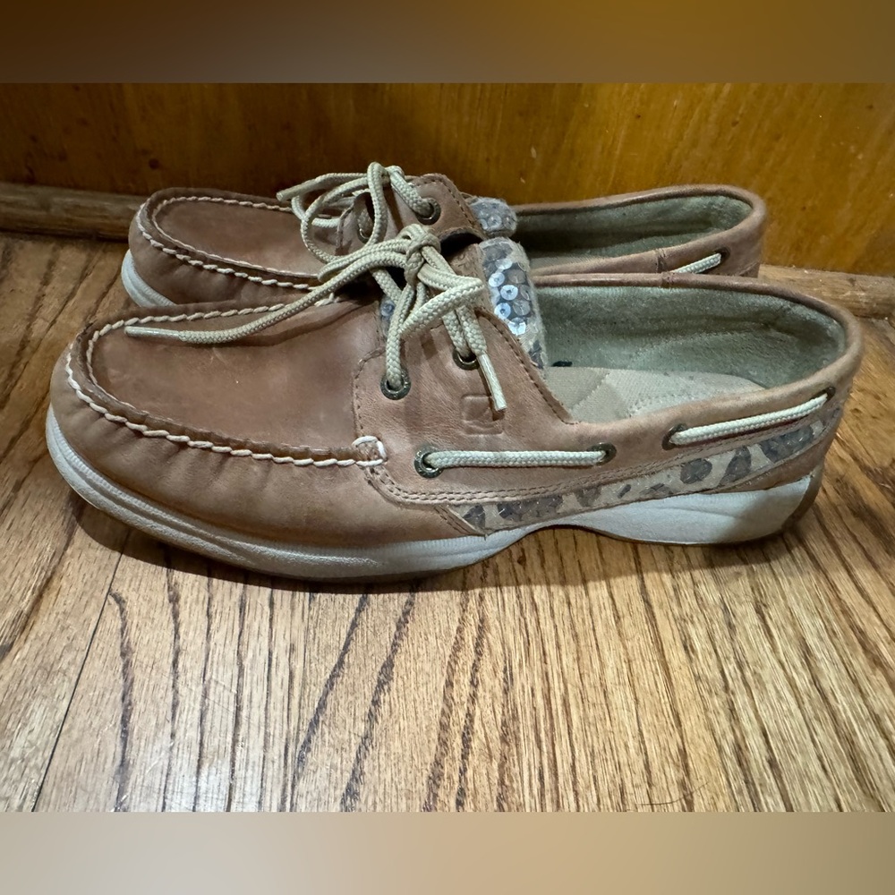 Women’s Sperry Leopard Shoes Size 8